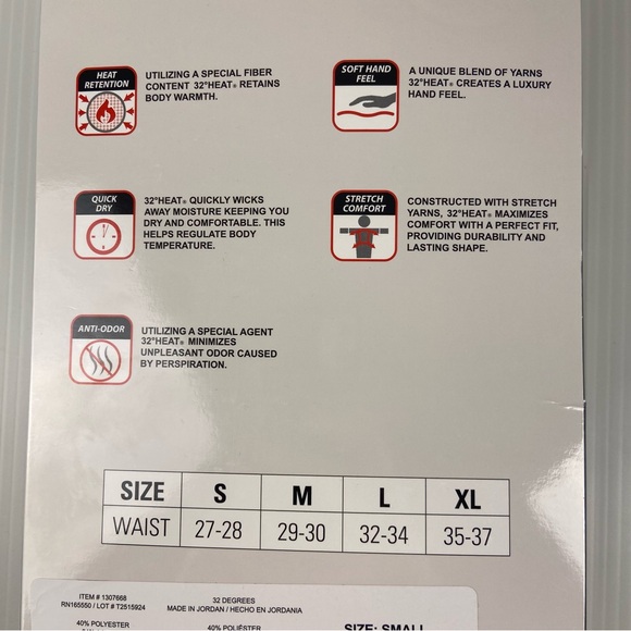 32 Degrees Heat Base Layer Pants Women’s Small Black 2-Pack Thermal NEW - Picture 3 of 5